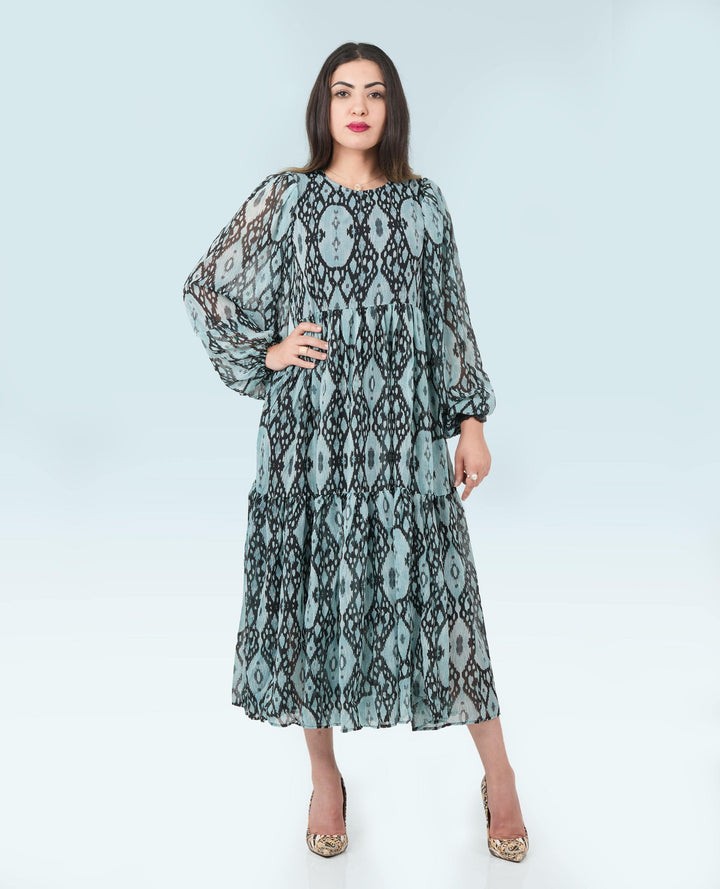Women Long printed Dress - Finelook