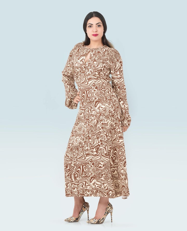 Marble Print Maxi For Women - Finelook