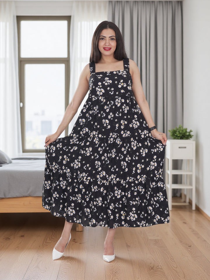 Sleeveless Floral Dress for Women