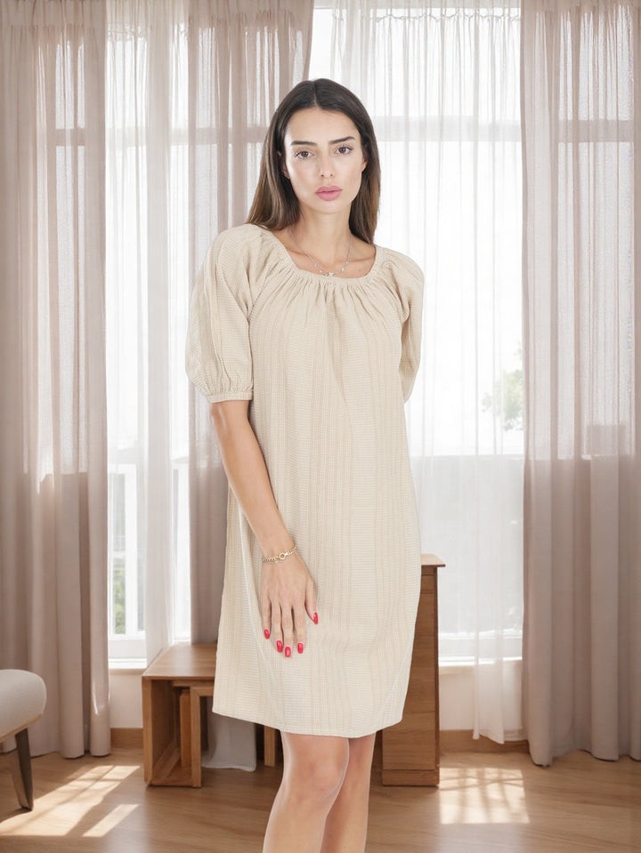 Women Cotton off-Shoulder Dress
