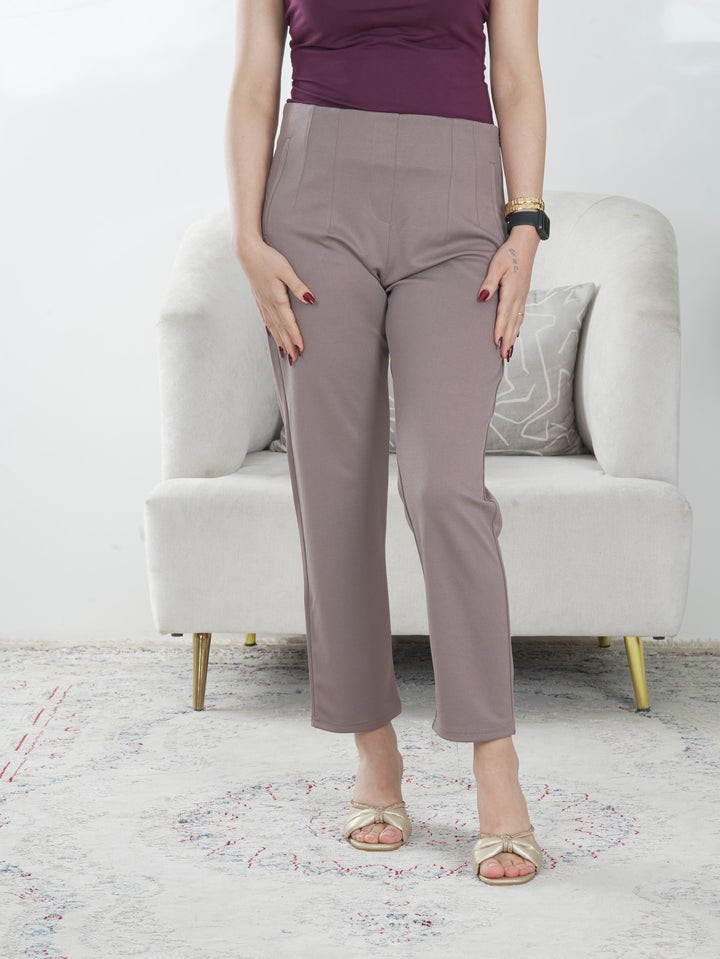 High-Waist Straight Fit Women’s Pants – Elegant Office & Casual Wear