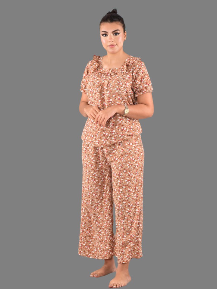 Women's Floral Nightsuit 2 pc Set