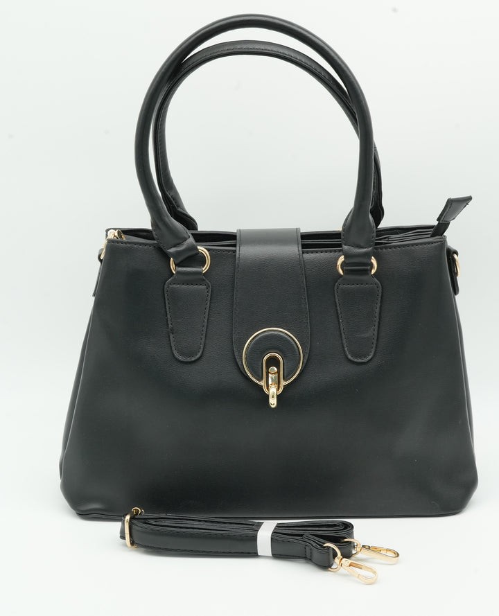 Elegant Women's Large Shoulder Bag with Multiple Compartments