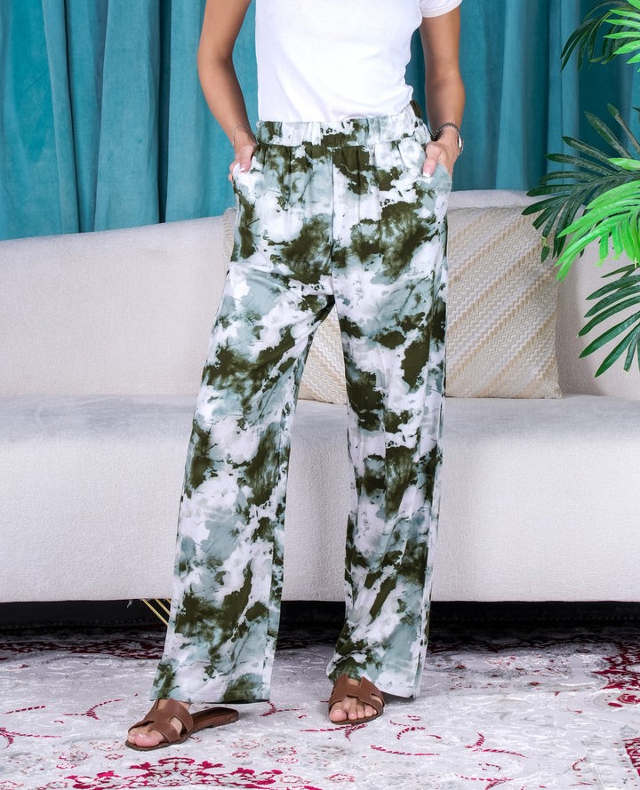 Trouser Pants with pockets Wide Leg High Waist for Women