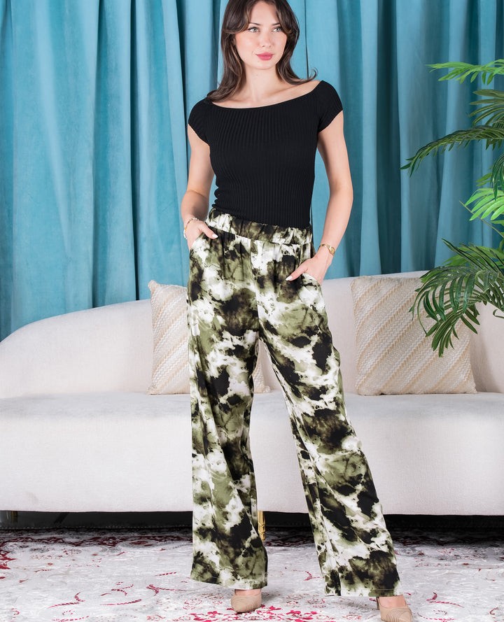 Trouser Pants with pockets Wide Leg High Waist for Women