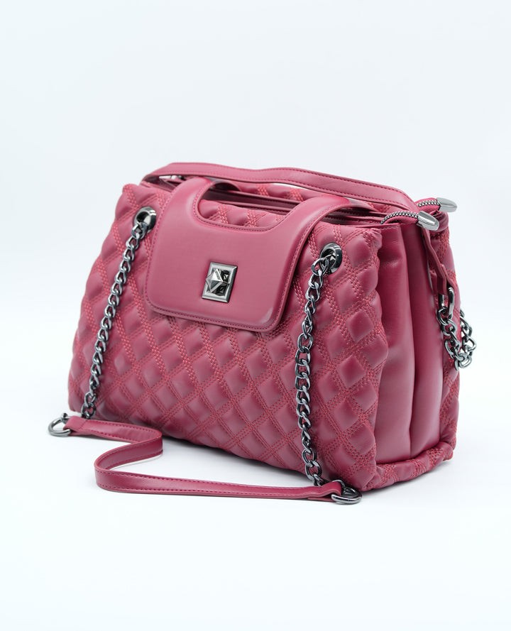 Women's Multi-Compartment Handbag with Shoulder Strap – Stylish & Functional